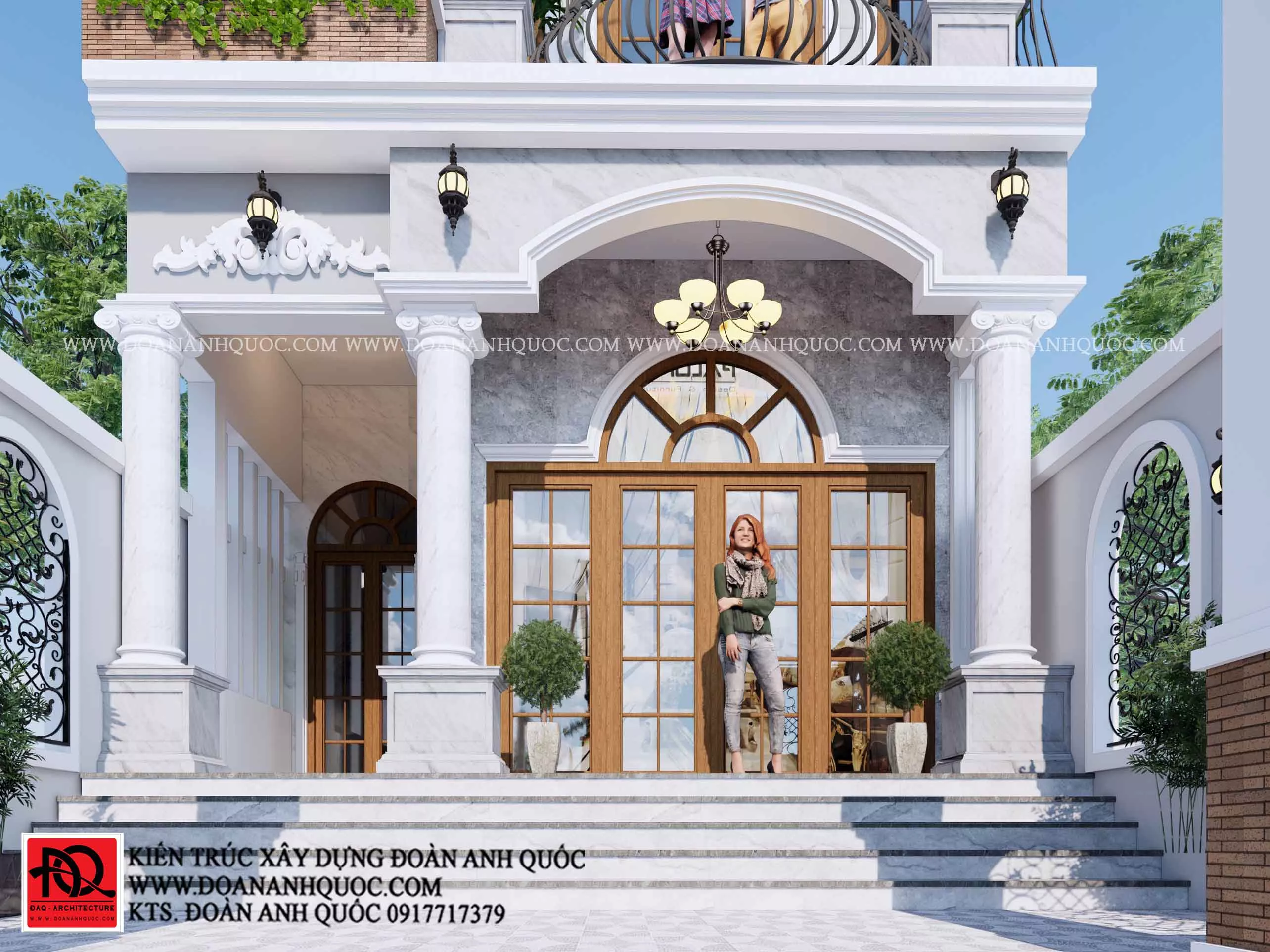 Thi công trọn gói mẫu nhà mái thái 2 tầng 6x14m tại Phan Thiết